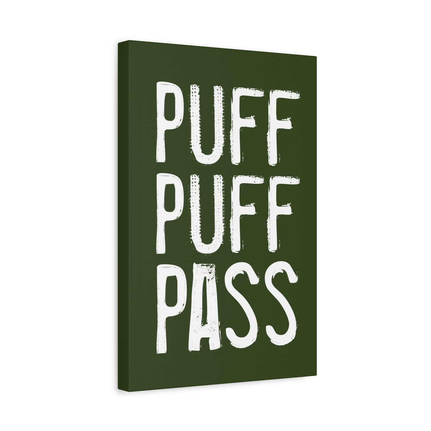 Puff Puff Pass Marijuana Weed Canvas Wall Art