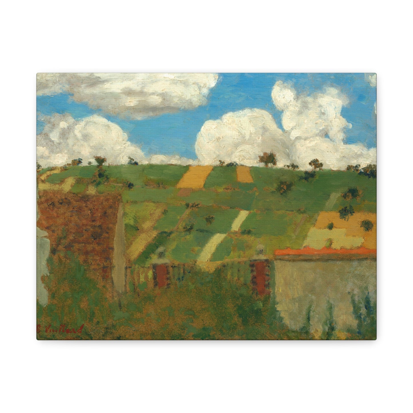 Landscape of the Ile-de-France by Edouard Vuillard Canvas Print