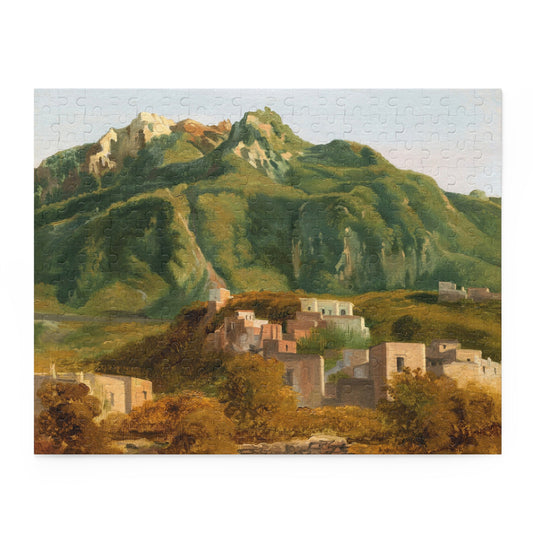 Village on the Island of Ischia by Sebastien-Louis-Guillaume Norblin de la Gourdaine Jigsaw Puzzle
