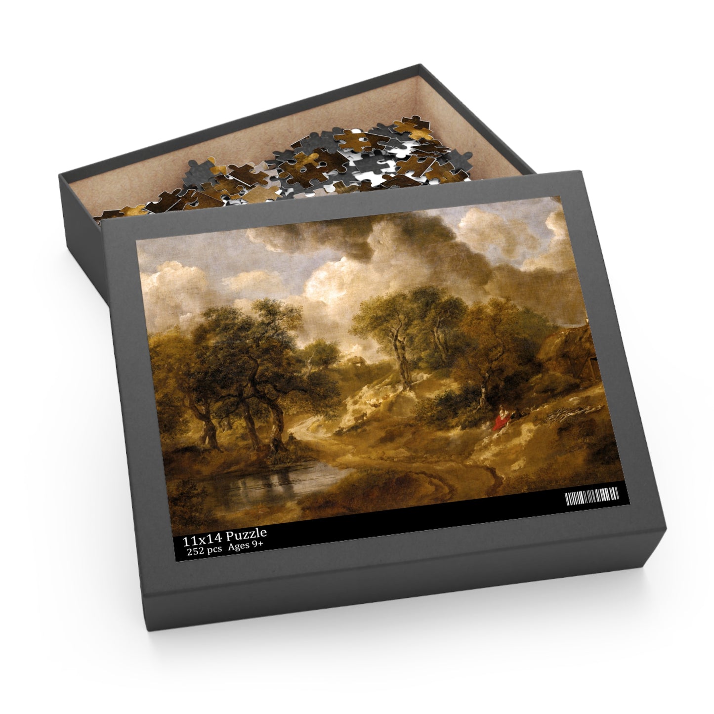 Landscape in Suffolk by Thomas Gainsborough Jigsaw Puzzle