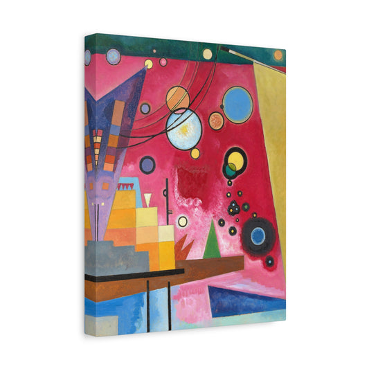 Heavy red by Wassily Kandinsky Canvas Print