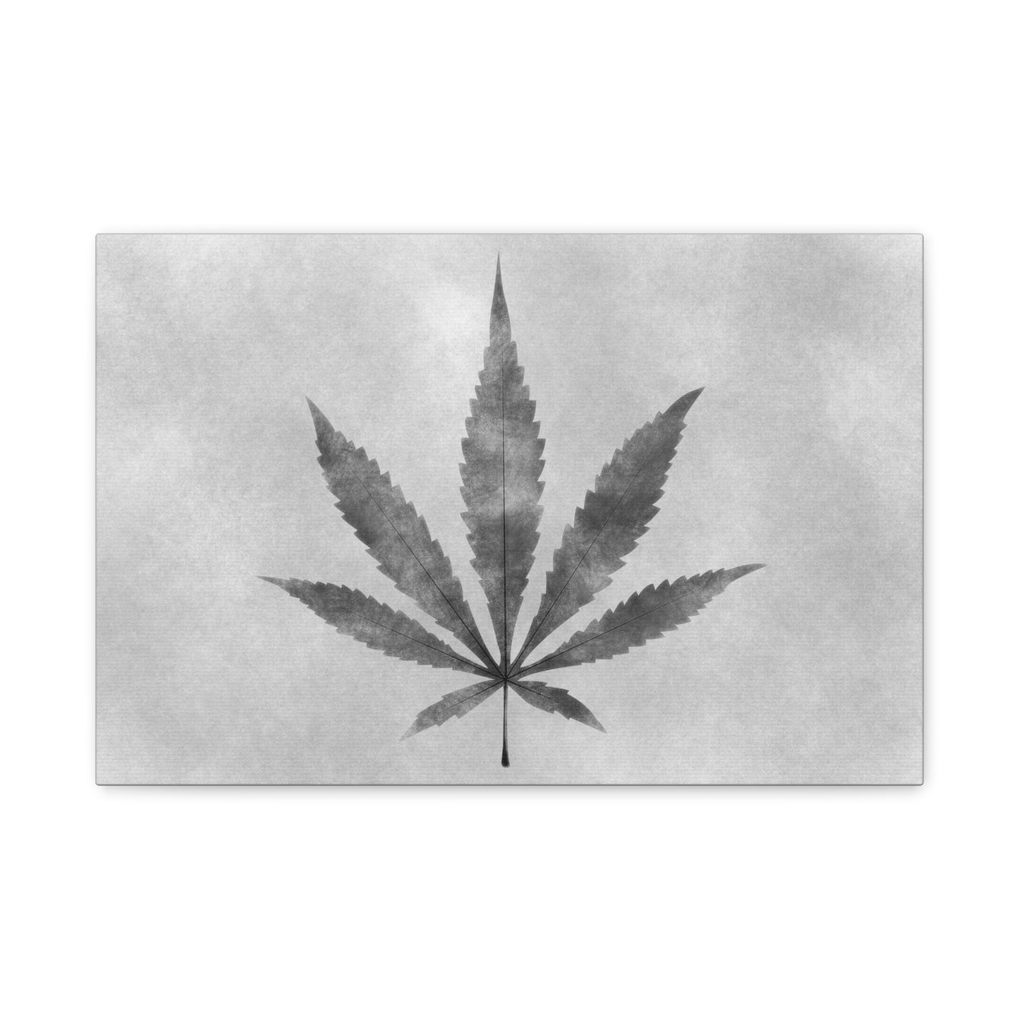 Marijuana Charcoal Sketch Weed Canvas Wall Art