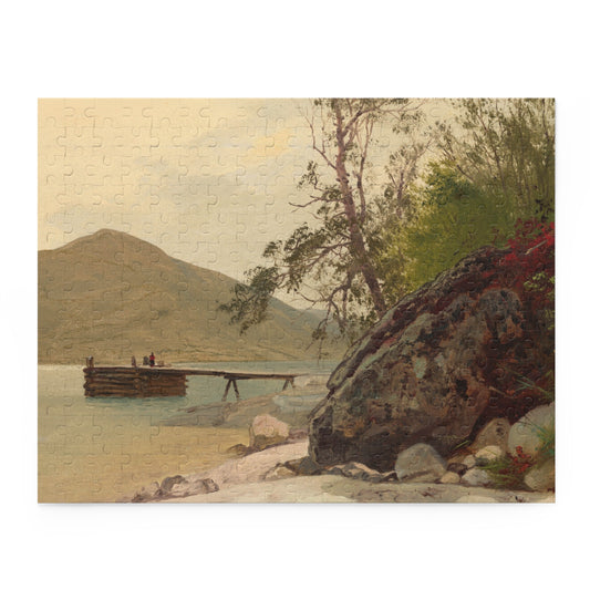 Landing at Sabbath Day Point by John Frederick Kensett Jigsaw Puzzle