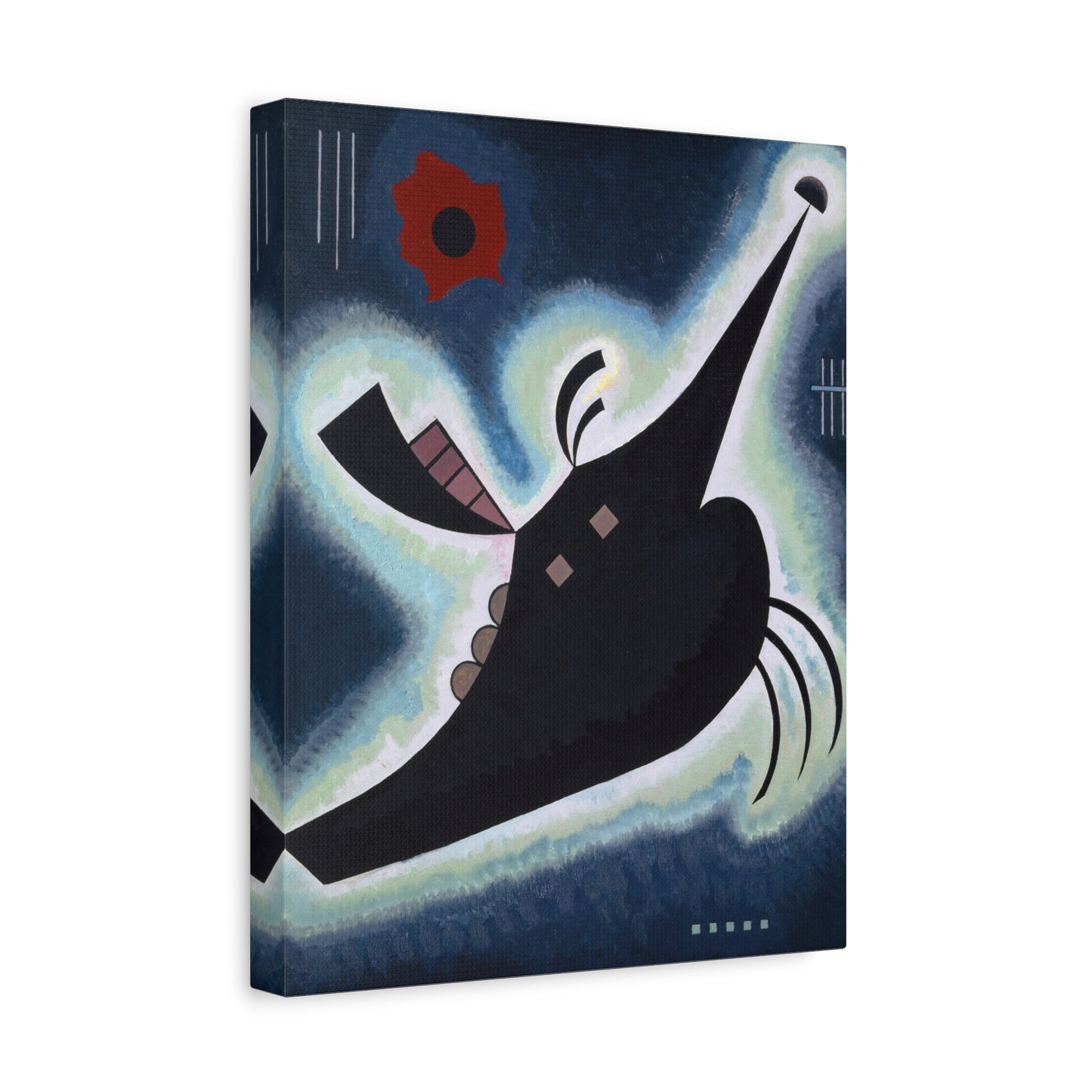 Pointed black by Wassily Kandinsky Canvas Print