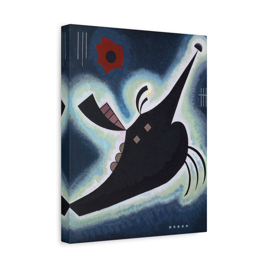 Pointed black by Wassily Kandinsky Canvas Print