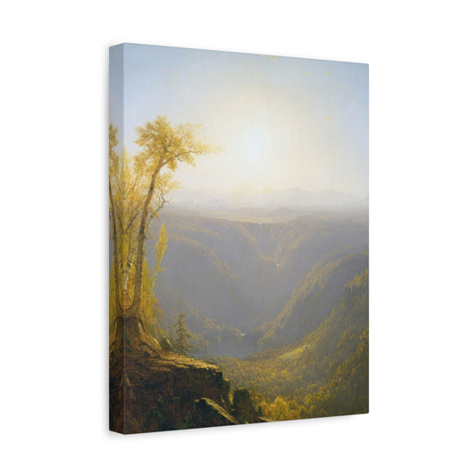 A Gorge In The Mountains - Kauterskill Falls by Sanford Robinson Gifford Canvas Print