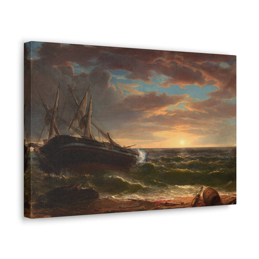 The Stranded Ship by Asher Brown Durand Canvas Print