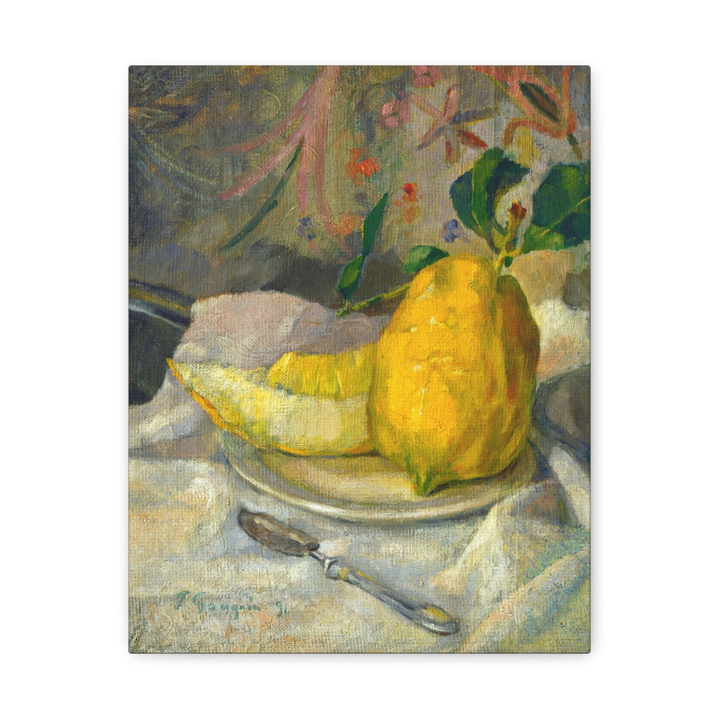 Melon and Lemon by French 19th Century Canvas Print