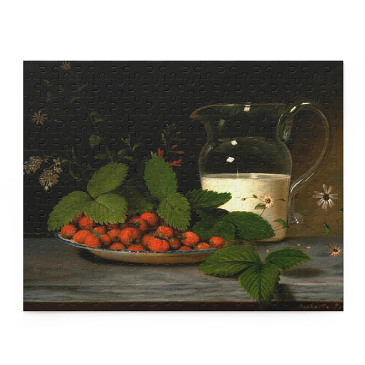 Strawberries and Cream by Raphaelle Peale Jigsaw Puzzle