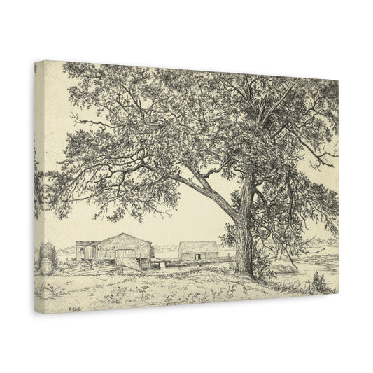Tide Mill by Ernest Haskell Canvas Print