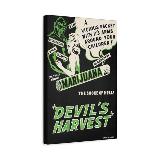 Devil's Harvest Vintage Movie Canvas Print