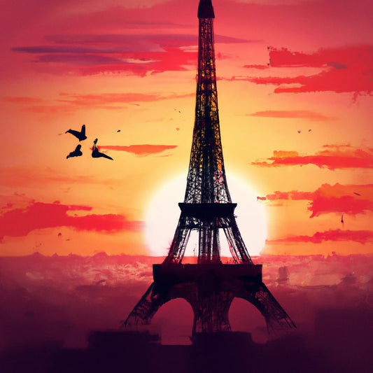 Eiffel Tower at Sunrise I Art Print