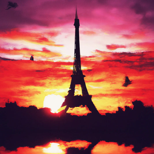 Eiffel Tower at Sunrise II Art Print