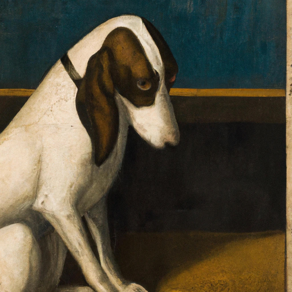 Classical Master Style Portrait of A Dog I  Art Print