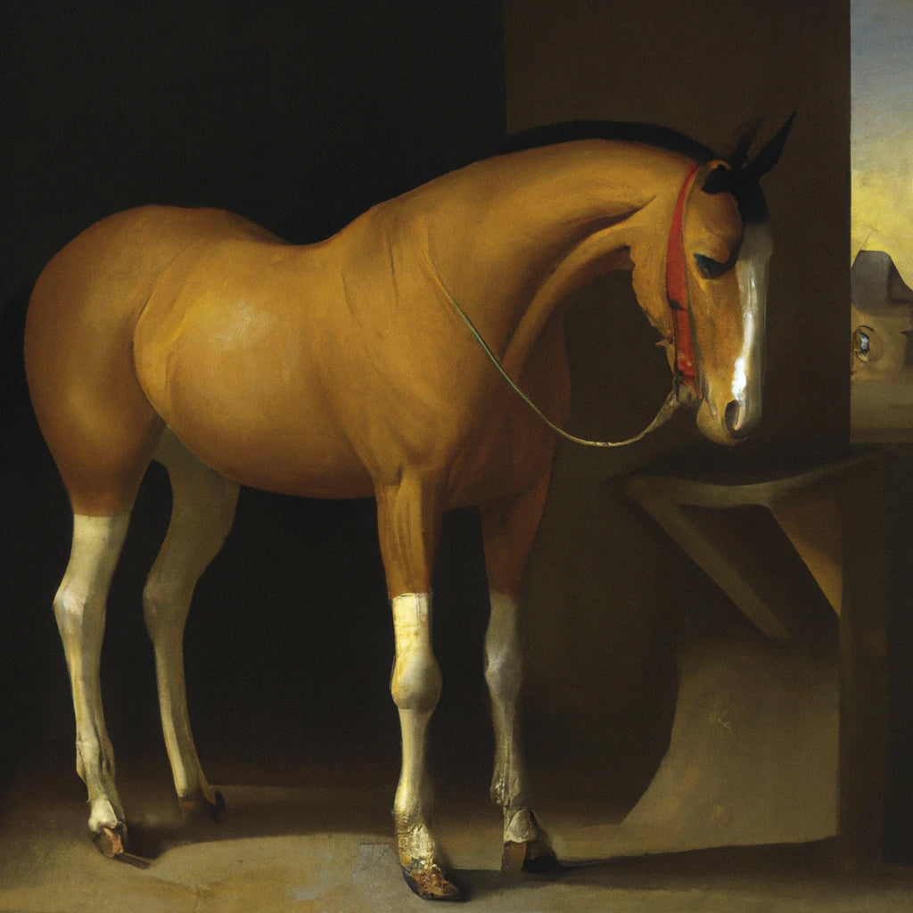 Classical Master Style Portrait of A Horse I Art Print