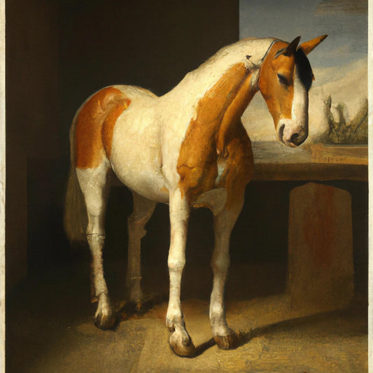 Classical Master Style Portrait of A Horse II Art Print