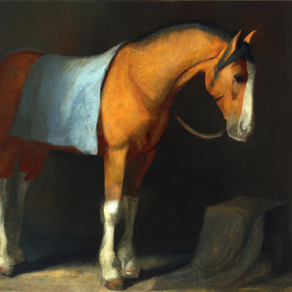Classical Master Style Portrait of A Horse IV Art Print