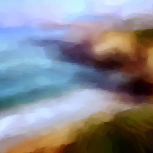 Abstract Beach Painting III Art Print