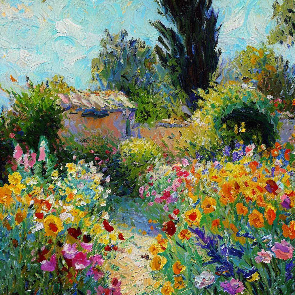Flowering Garden in Sainte Adresse II Art Print