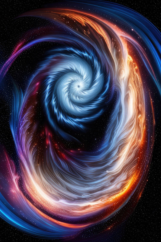 Cosmic Swirl of Stars and Galaxies Art Print