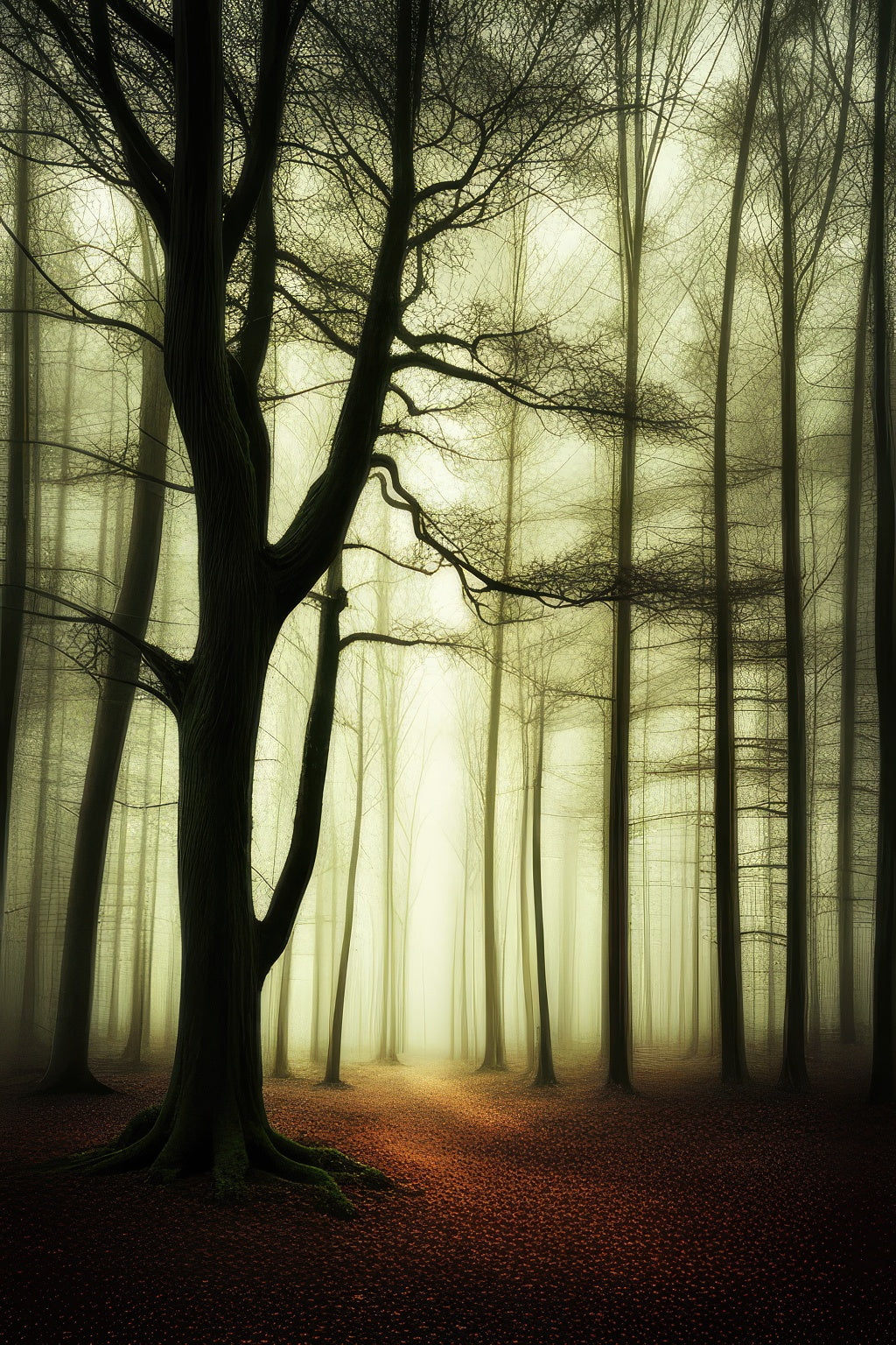 Creepy Forest Photograph Art Print