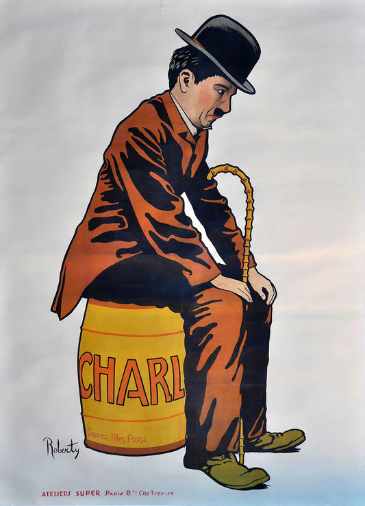 Charlot Movie Poster Featuring Charlie Chaplin (1917)