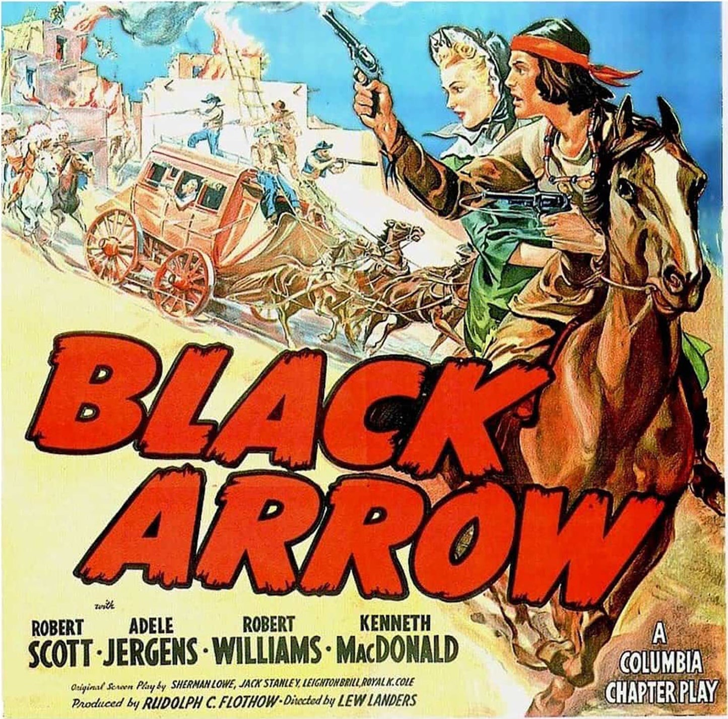 Black Arrow Old West Movie Poster (1944)