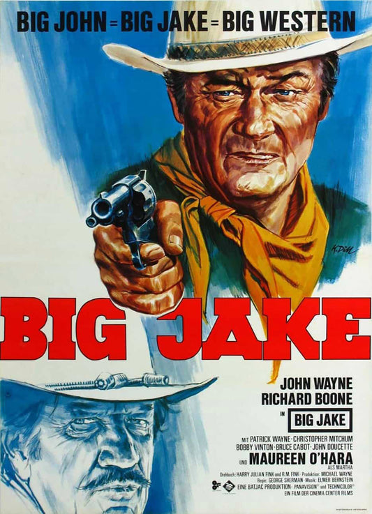 Big Jake (1971) Vintage Western Movie Poster 