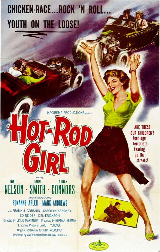 Hot Rod Girl (1958) Vintage Movie Poster
