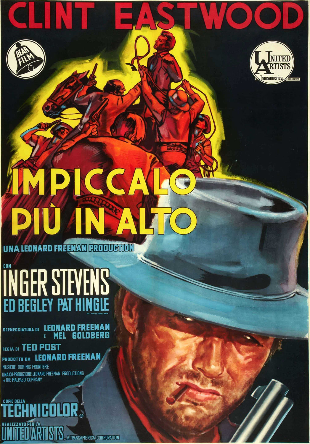 Impiccalo Piu In Alto (Hang 'Em High) Italian Movie Poster