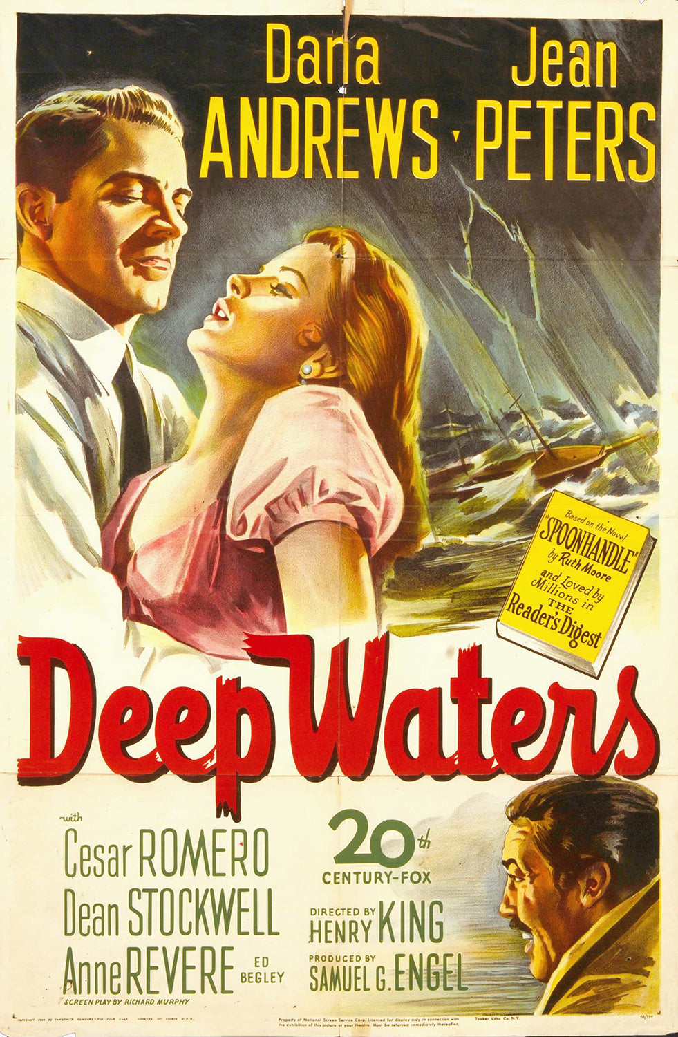 Deep Waters (1948) Vintage Movie Poster