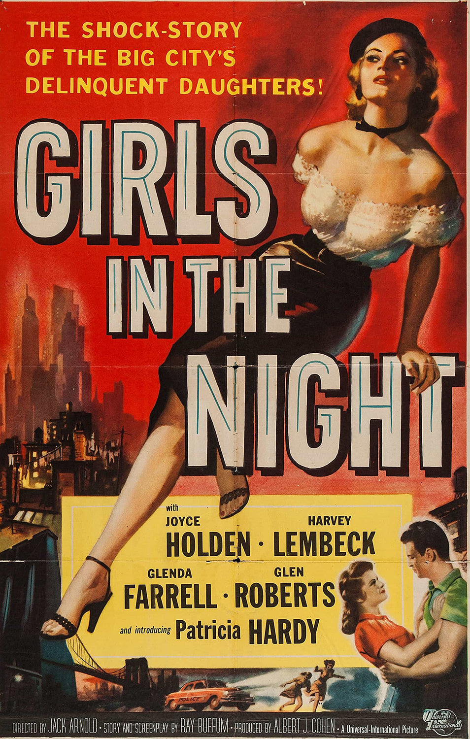Girls in The Night (1953) Vintage Movie Poster