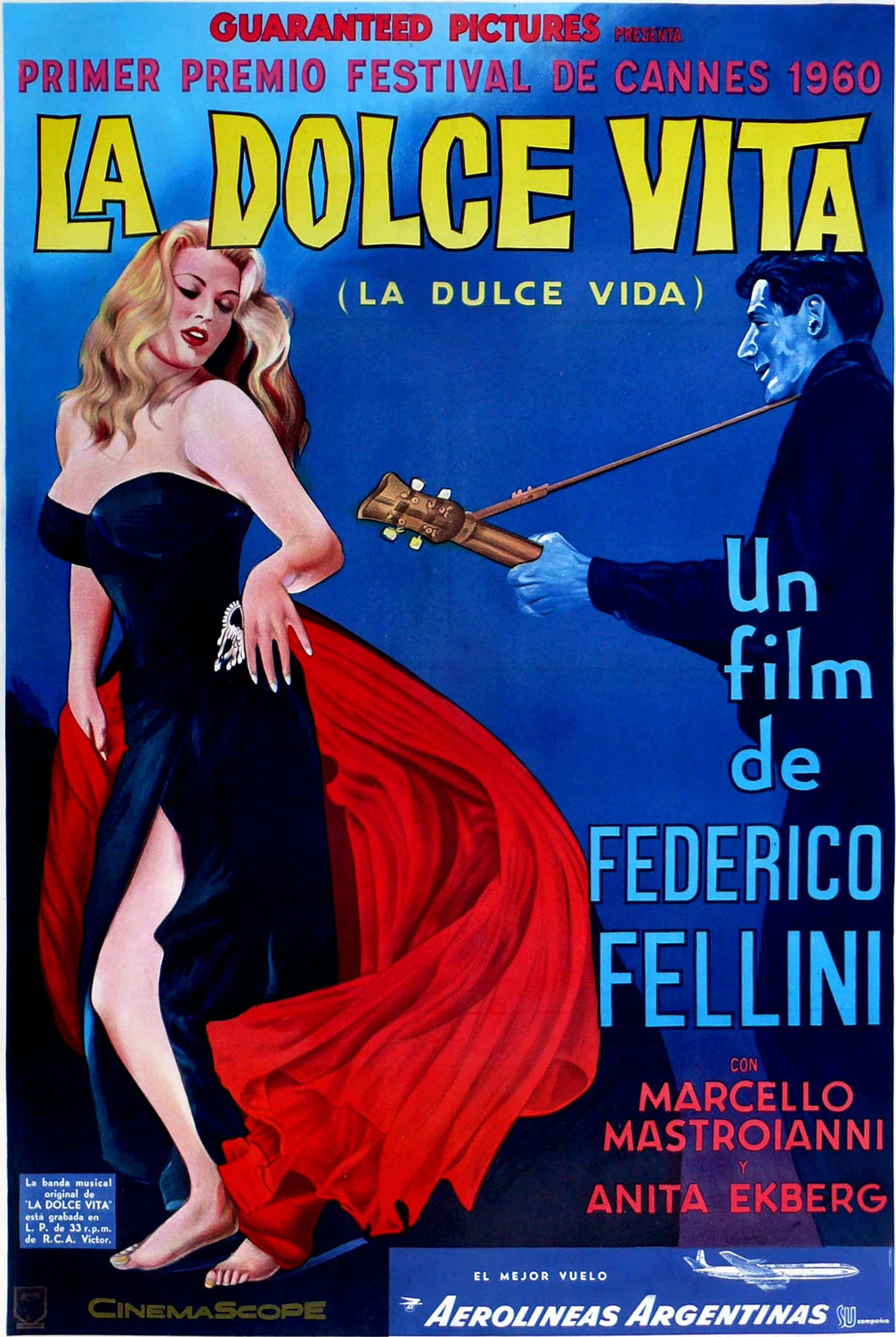 La Dolce Vita (1960) Vintage Italian Movie Poster