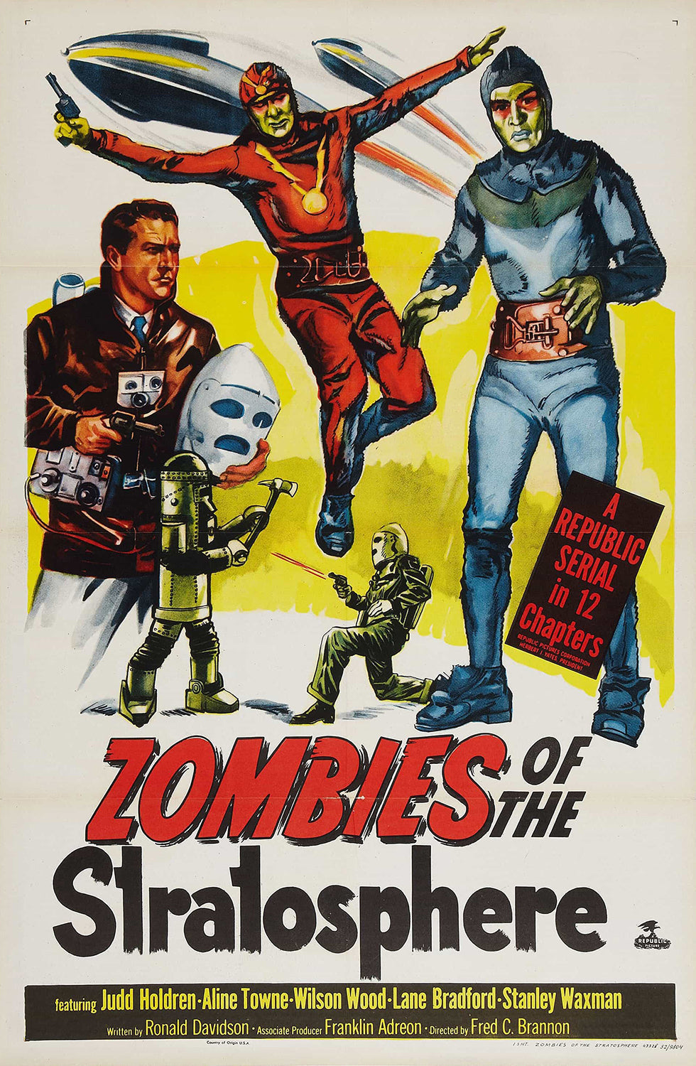 Zombies of The Stratosphere (1952) Vintage Sci-Fi Movie Poster