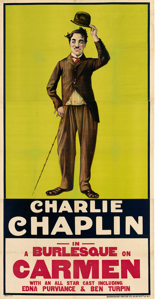 Charlie Chaplin A Burlesque on Carmen Vintage Movie Poster