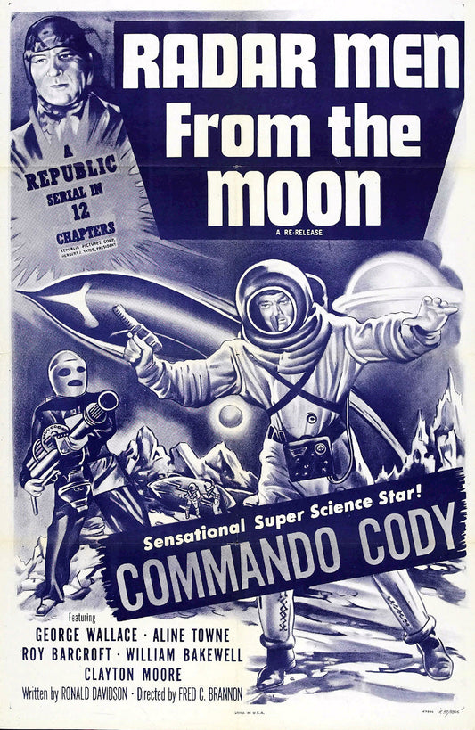Radar Men from The Moon 1952 Sci-Fi Retro Movie Poster