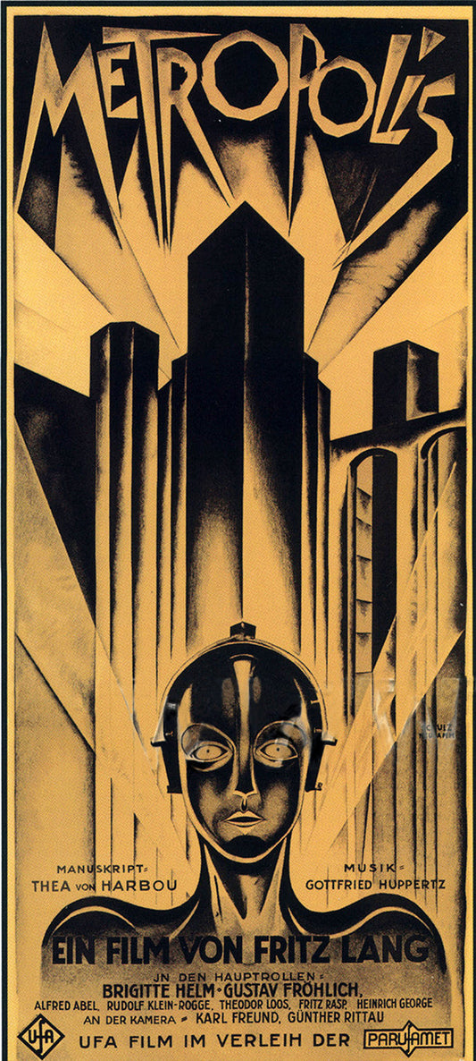 Metropolis 1927 Classic Sci-Fi Movie Poster V2