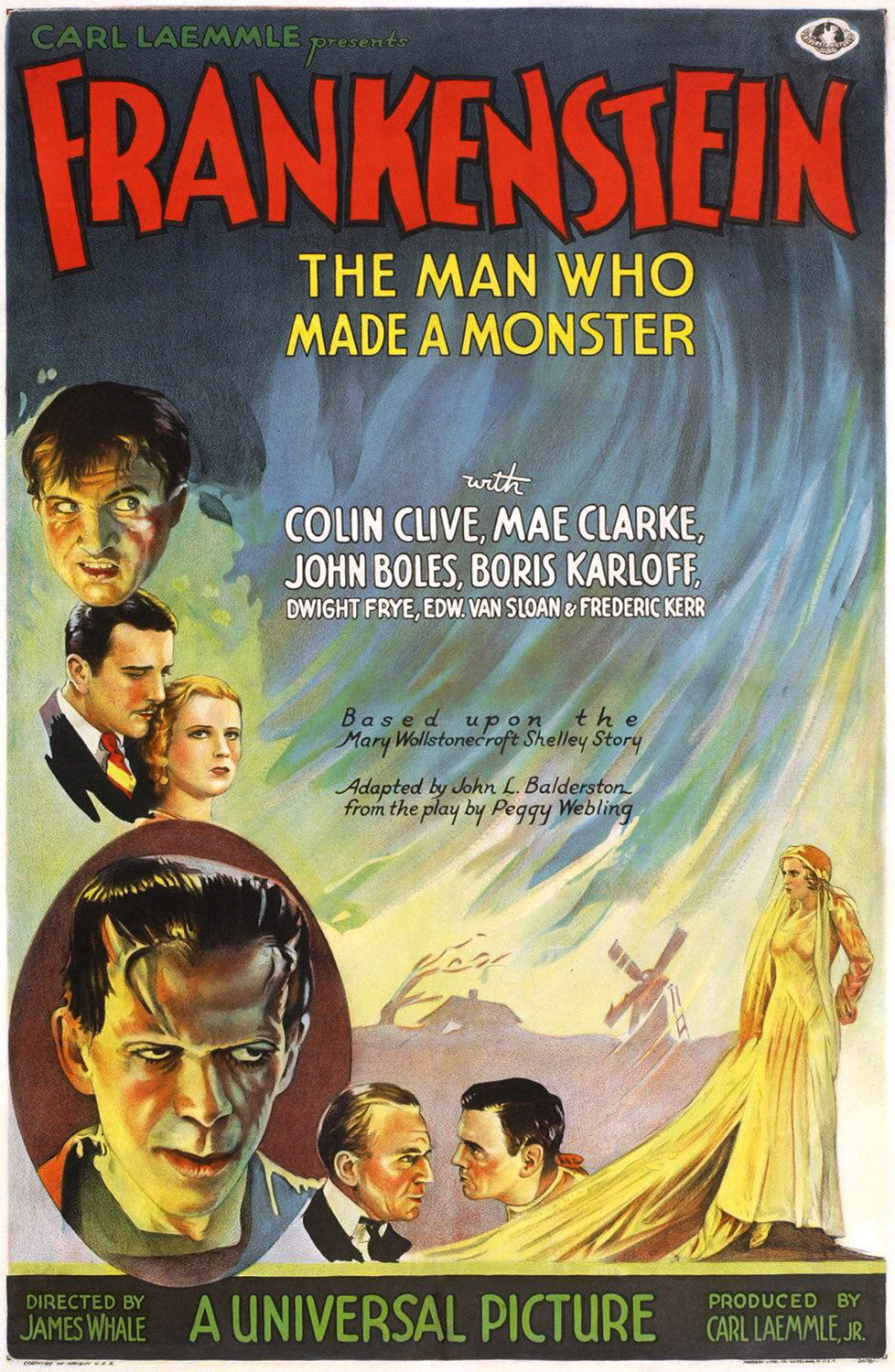 Frankenstein 1931 Classic Horror Movie Poster V3