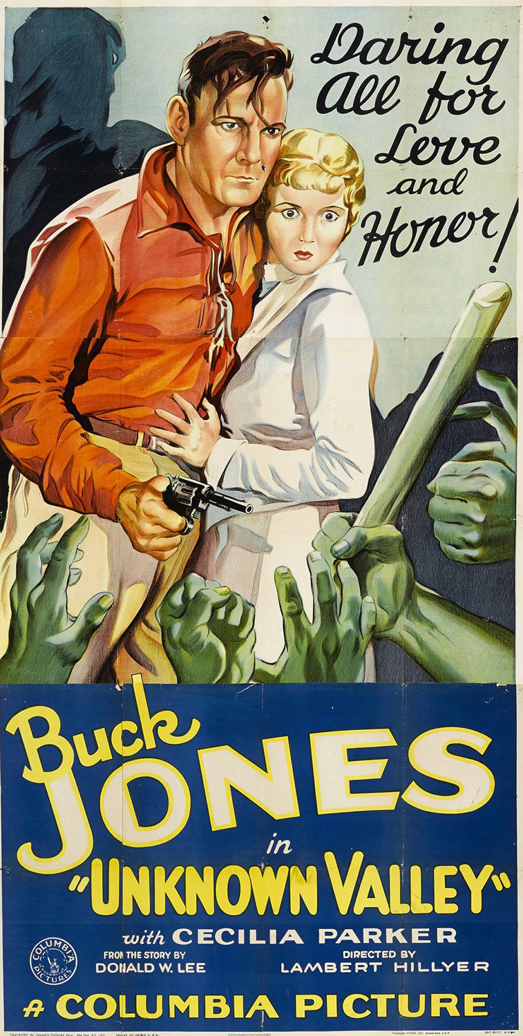 Unknown Valley Buck Jones Vintage Movie Poster