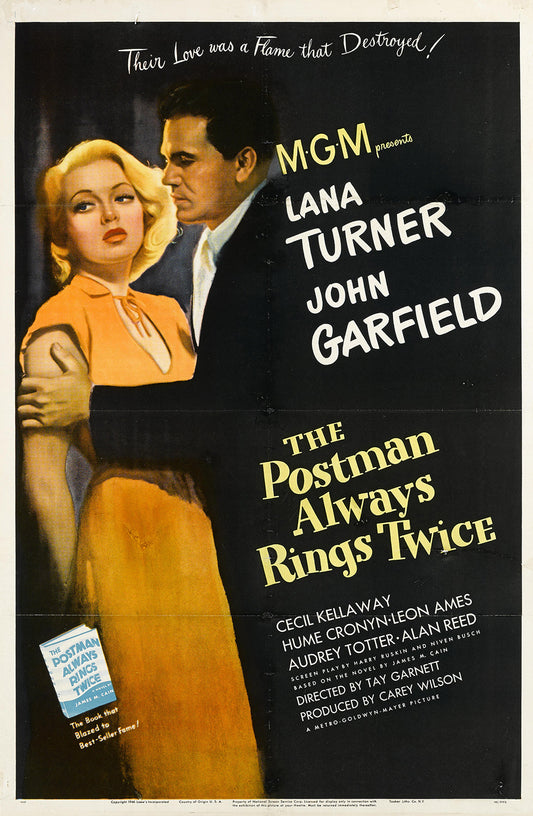 The Postman Always Rings Twice Vintage Movie Poster
