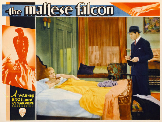 The Maltese Falcon Bogart, Astor Vintage Movie Poster V1