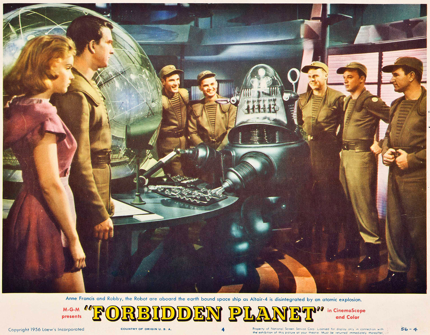Forbidden Planet Vintage Sci-Fi Movie Poster V2
