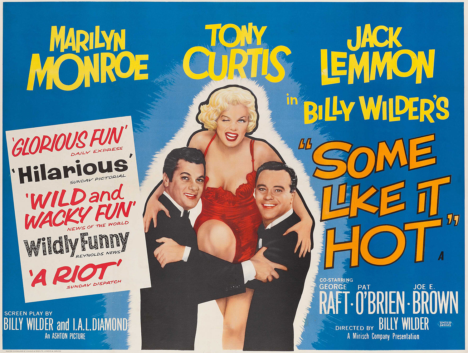 Some Like it Hot Marilyn Monroe Vintage Movie Poster