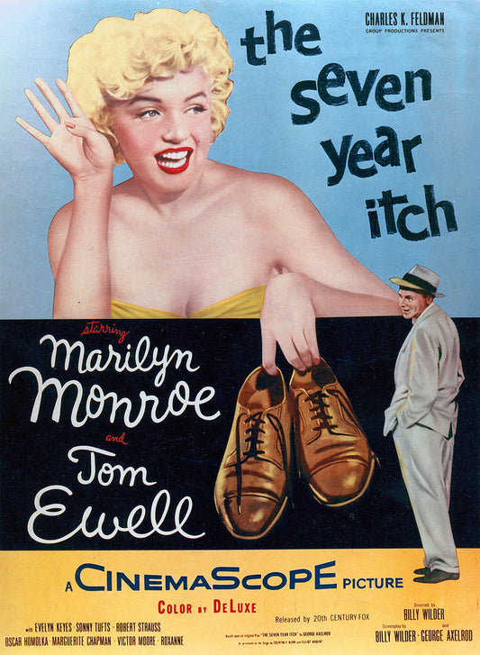 The Seven Year Itch Marilyn Monroe Vintage Movie Poster