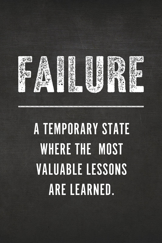 Failure Motivational Wall Art Print