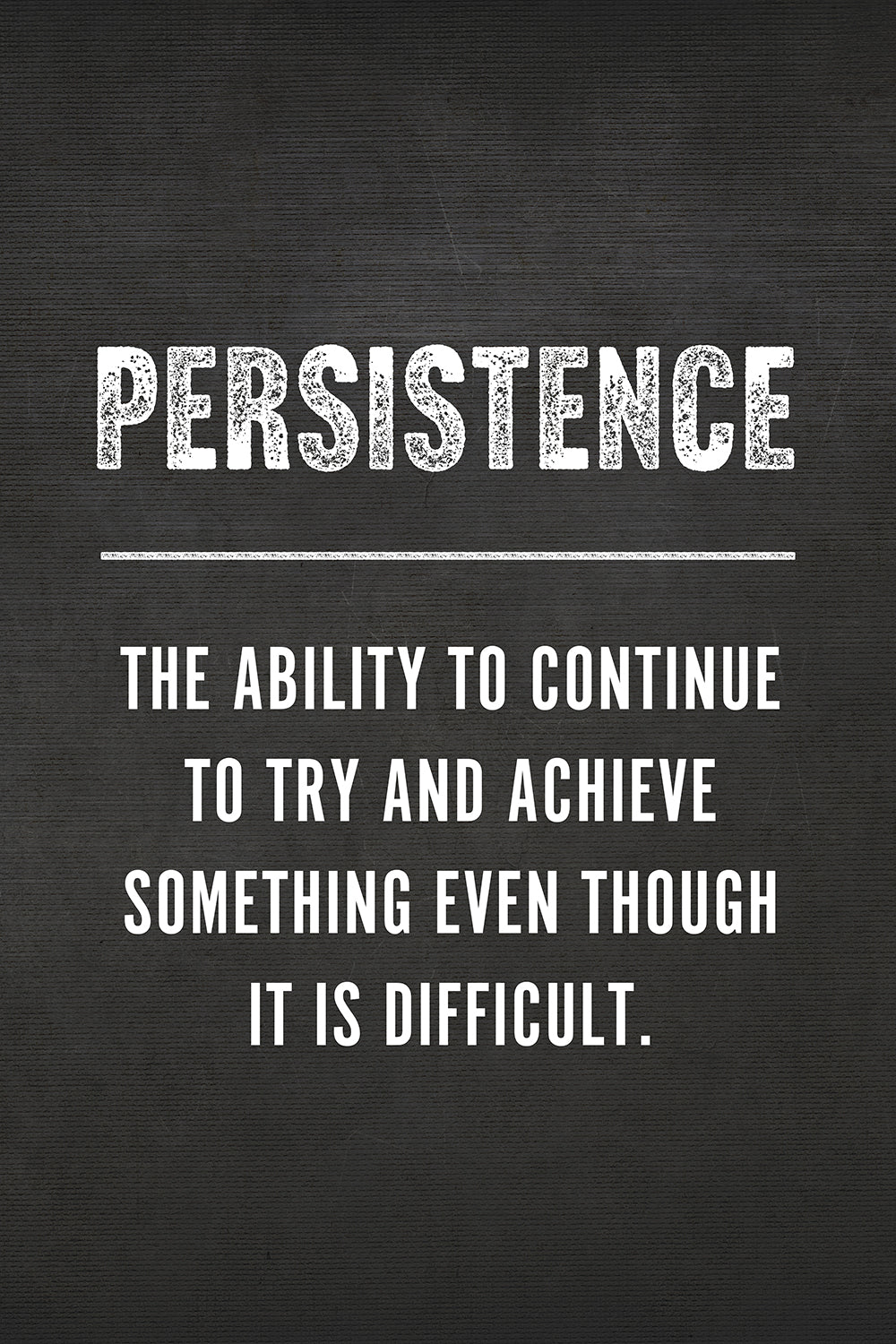 Persistence Motivational Wall Art Print