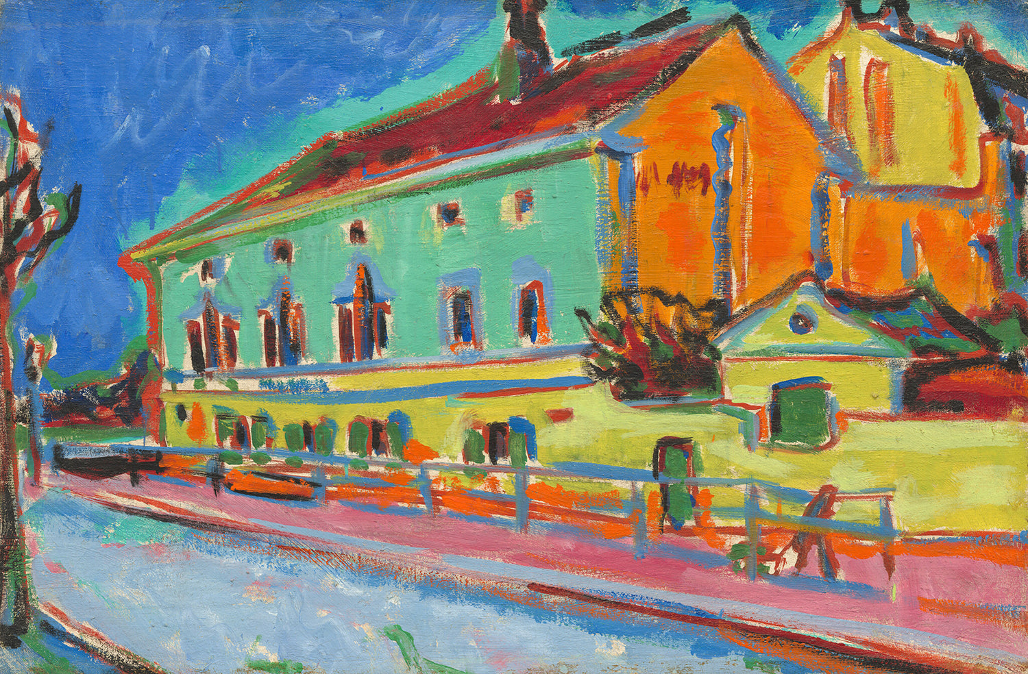 Dance Hall Bellevue [obverse] by Ernst Ludwig Kirchner Art Print