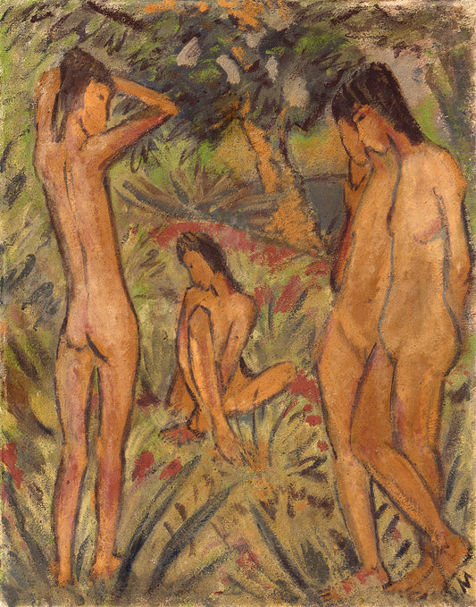 Bathers by Otto Mueller Art Print