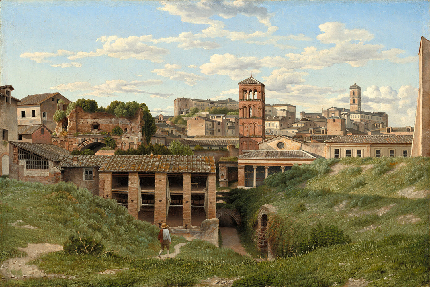 View of the Cloaca Maxima, Rome by Christoffer Wilhelm Eckersberg Art Print