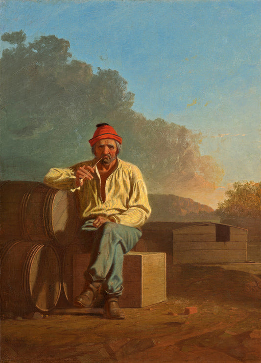 Mississippi Boatman by George Caleb Bingham Art Print